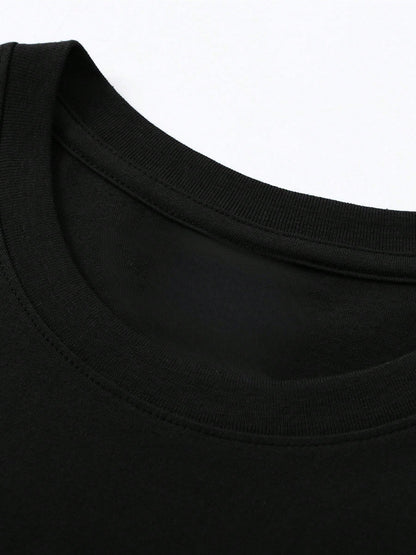 Short Sleeve T-Shirt Absolutely Not Text Print 100% Cotton, Comfortable, Retro, And Fashionable Commuting Versatile Y2K Women's Clothing Suitable