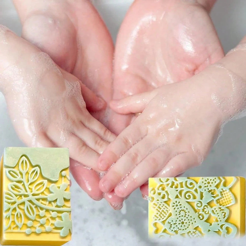 Silicone Soap Molds, 3D Complex Floral Soap Molds, Rectangular Lace Design Soap Molds, Suitable For Handmade Soap, Candle Wax Molds, Soap Bars, Bath Bombs, Reusable As Wedding Gifts