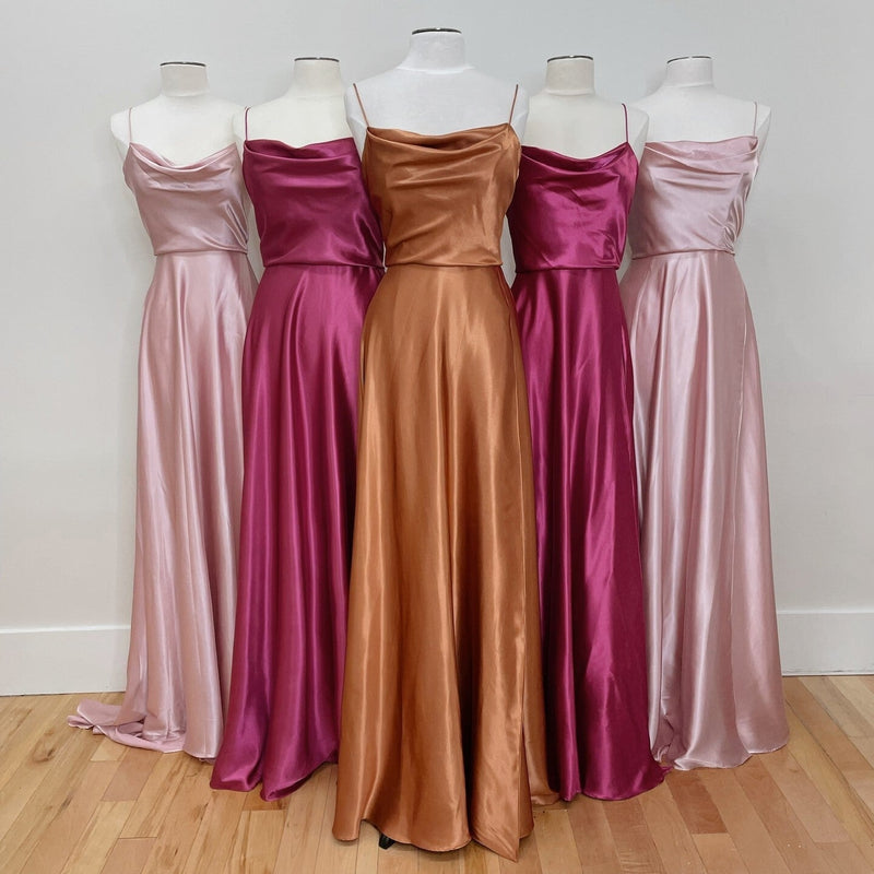 Simple Green A-line Spaghetti Straps Long Prom Dress