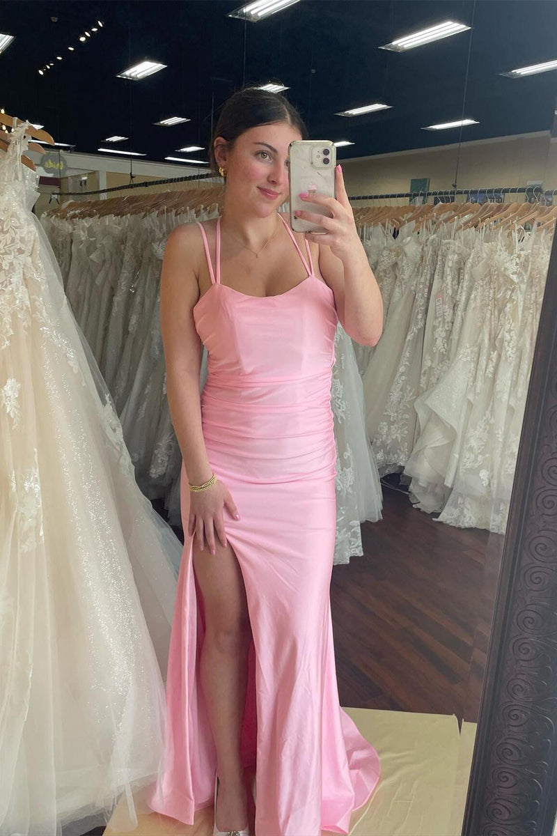 Simply Purple Mermaid Long Prom Dress with Slit