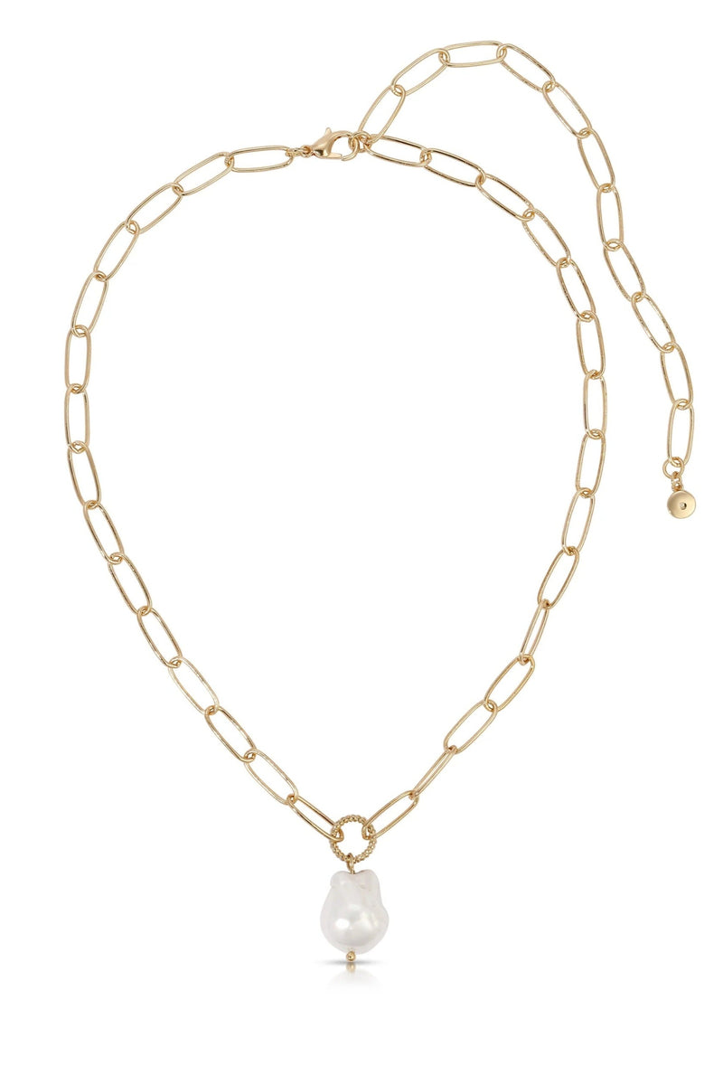 Single Pearl Chain Necklace