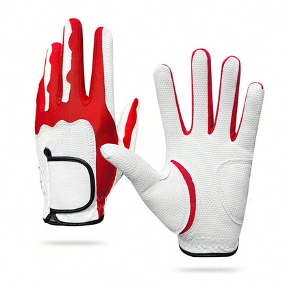 Single PU Golf Gloves With Breathable & Anti-Slip Surface, High Elasticity And Durable Wear Resistance.