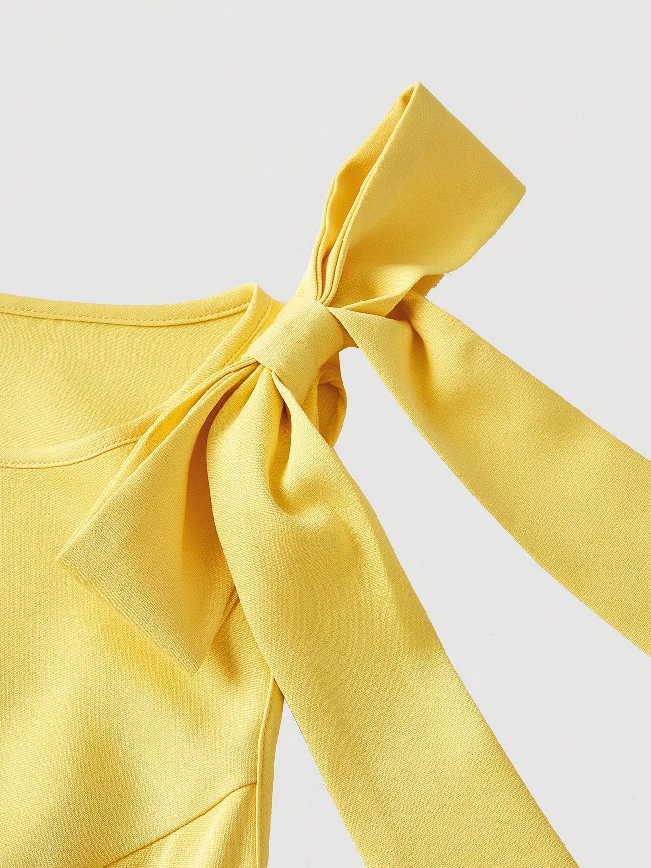 Skyraze Women's Yellow Elegant Romantic Tea Party Picnic Dress, Summer Bow Decor Pleated Beach Dress, Wedding Guest Outfit, Victorian Vintage Boho Garden