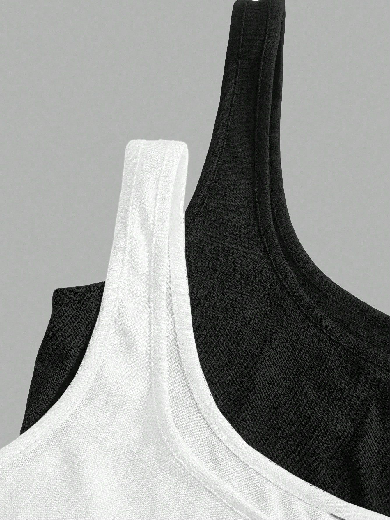Slaydiva 2pcs Women Casual Scoop Neck Ruched Waist Fitted Tank Top Set, Versatile For Daily Wear, 95% Cotton, Suitable For All Seasons Indoor And Outdoor, Vintage, Cute Summer Tops, Softgirl, Summer O
