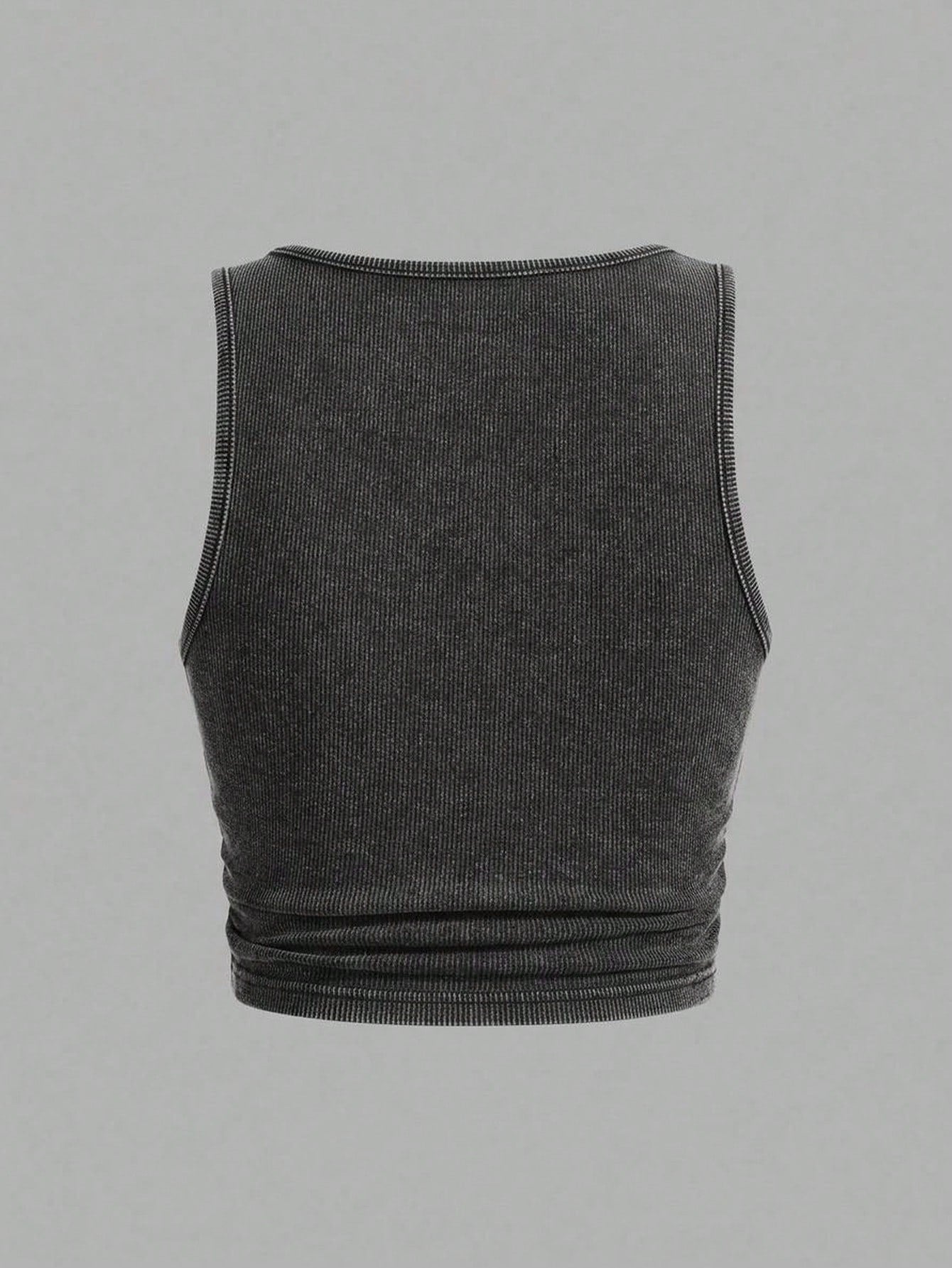 Slaydiva 95% Cotton Snow Wash Fabric Plus Size Cami And Tank Top Casual Minimalist Suitable For Summer
