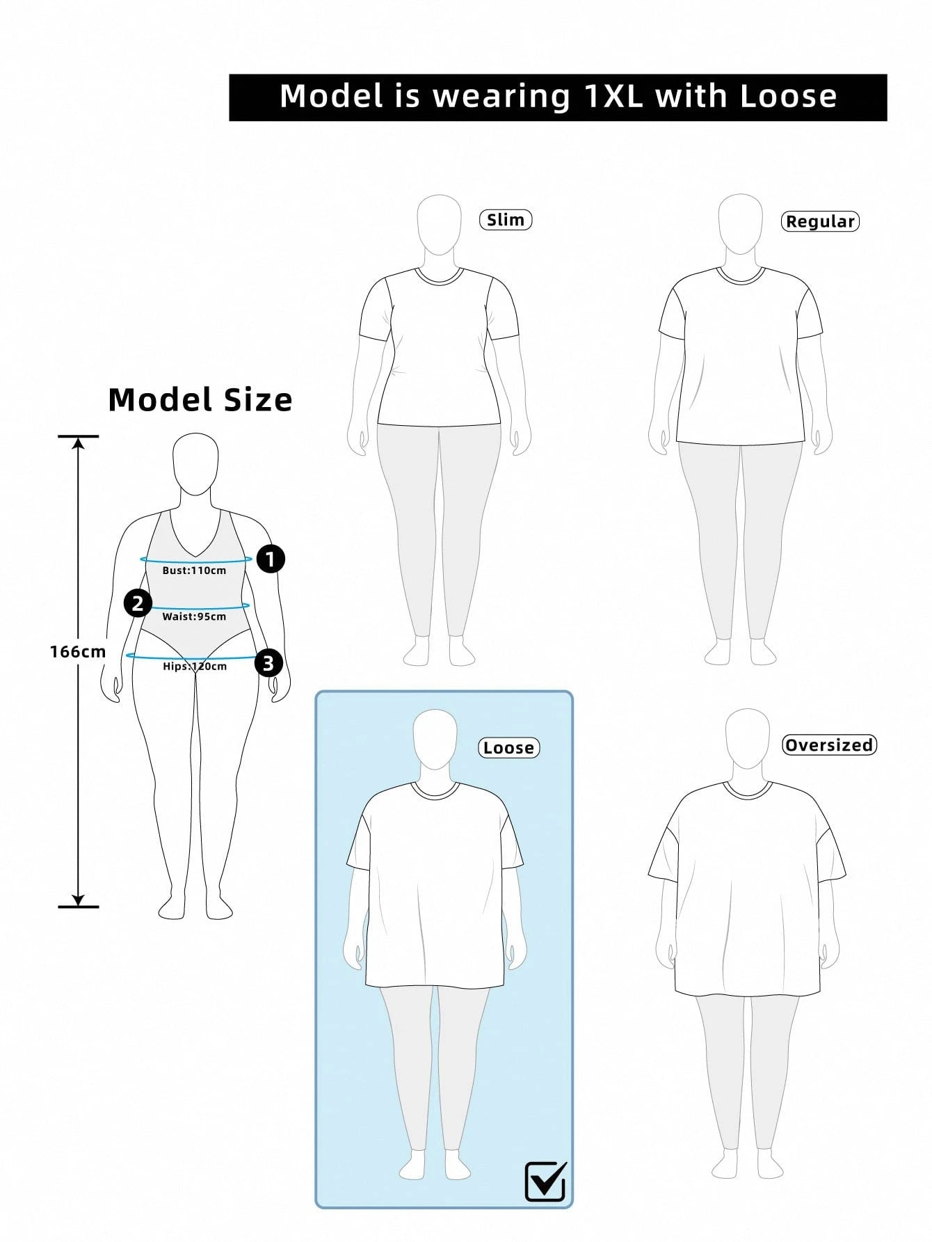 Slaydiva Casual Plus Size Women's White T-Shirt, Suitable For Spring/Summer, Music Festivals, Parties