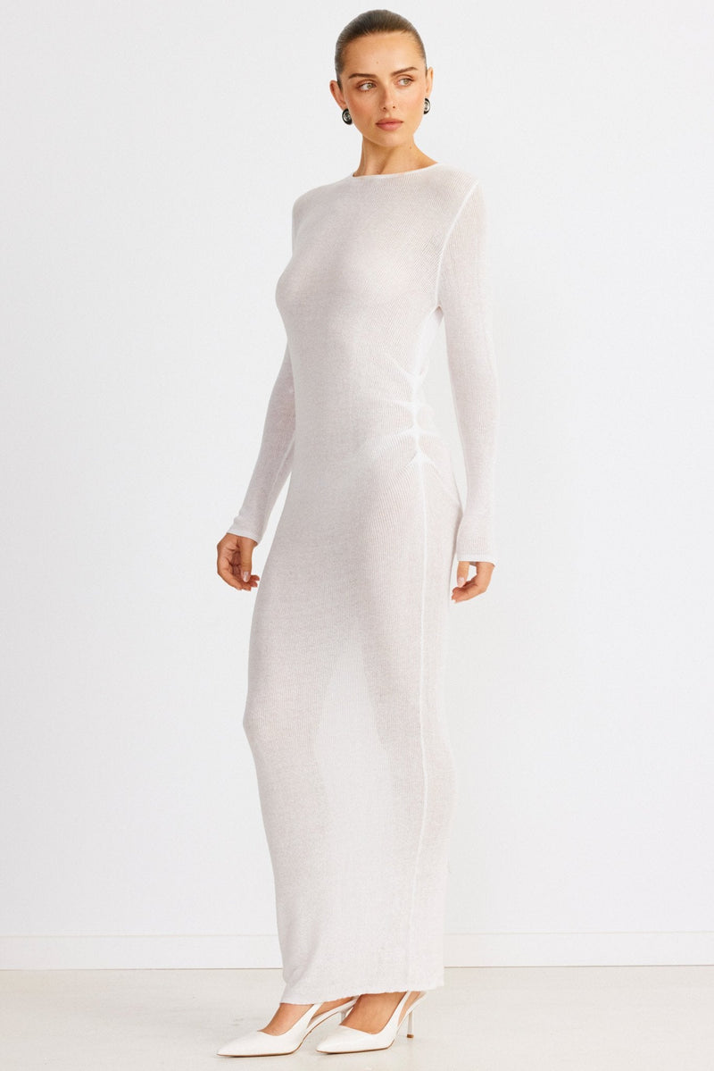 Sloane Maxi Dress - White - SHOPJAUS - JAUS