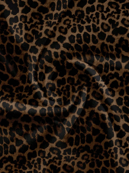Soleia Women's Leopard Print Retro Elegant Pattern Sleeveless Midi Dress, Suitable For Outings, Vacations, Weddings, Parties, Birthdays