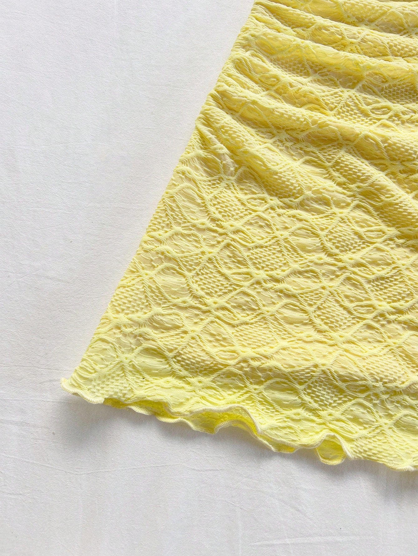 Soleia Women's Spaghetti Strap Ruched Backless Mini Dress,Butter Yellow,Summer Tropical Holiday Vacation,Boho Casual No Chest Padding