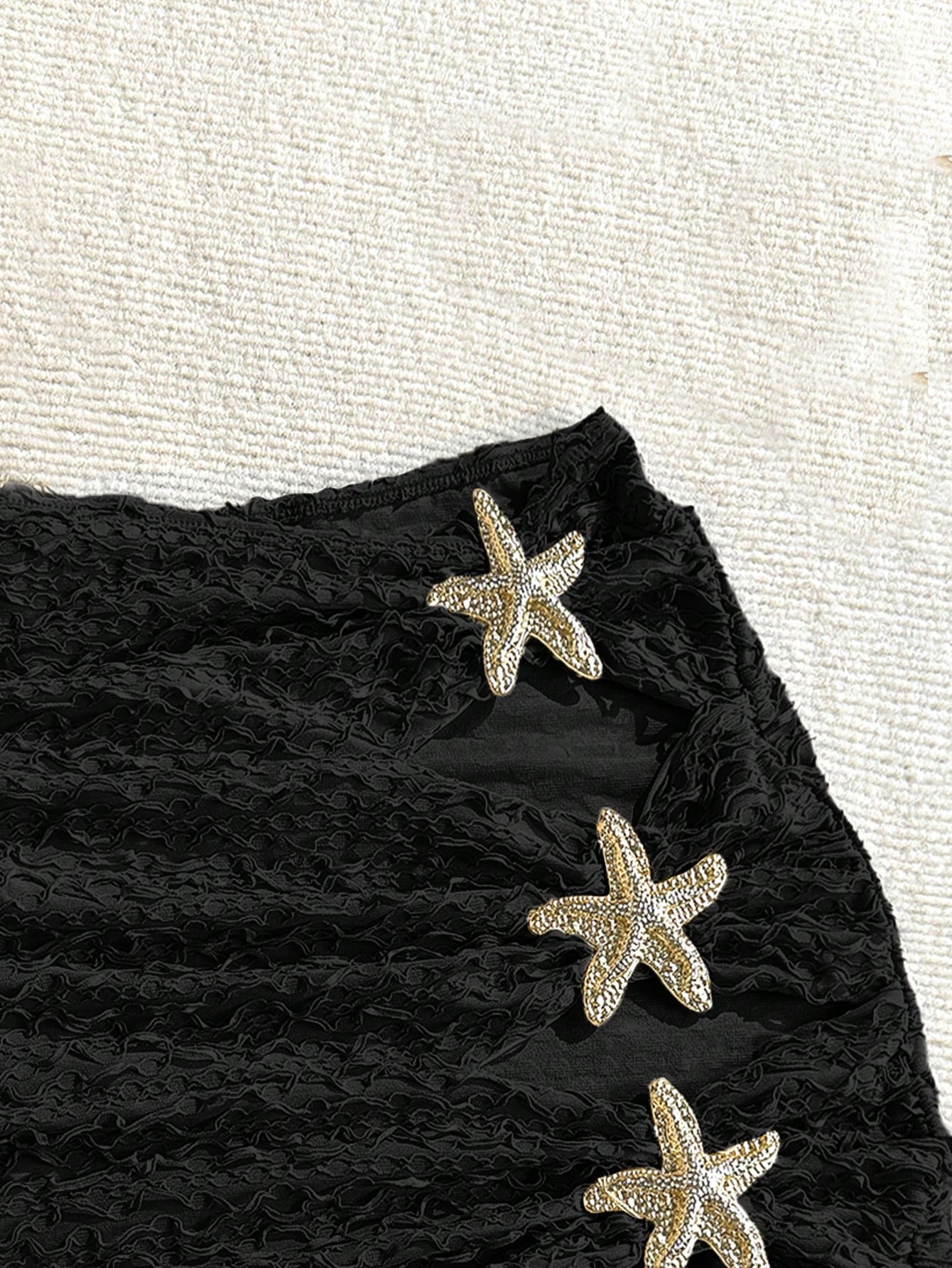 Soleia Women's Summer Beach Starfish Decor Bikini Bottom Swimwear