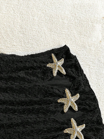 Soleia Women's Summer Beach Starfish Decor Bikini Bottom Swimwear