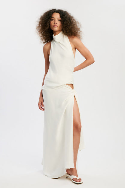 Solene Maxi Skirt - Orchid White