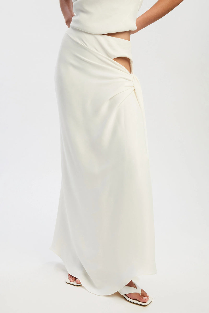 Solene Maxi Skirt - Orchid White