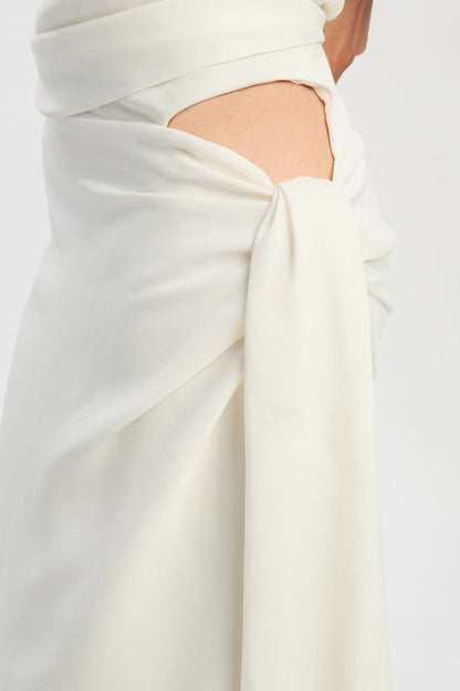 Solene Maxi Skirt - Orchid White