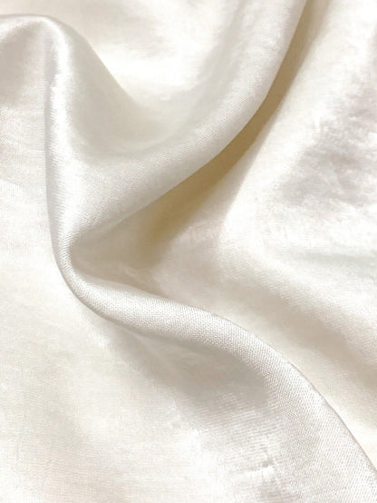 Solid Satin Spaghetti Strap Mermaid Maxi Dress, Elegant Cold Shoulder Draped Neck Evening Gown, Minimalist Romantic Summer Party Dress White