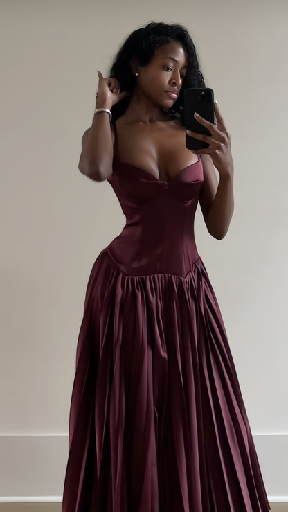 Spaghetti Straps A-Line Evening Party Dress,AST1695
