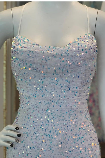 Sparkle Dark Green Sequin Mermaid Long Prom Dress