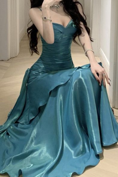 Sparkle Ruffle Party Dress Vintage Senior Prom Dresses Popular Slim Graduation Dresses,AST2320