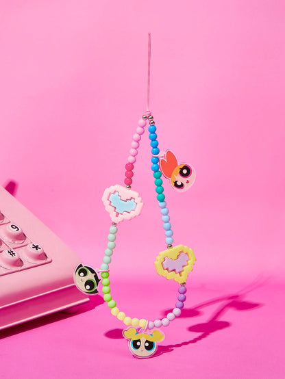 SpongeBob SquarePants| Cute Cartoon Ocean Vacation Mobile Phone Lanyard Cell Phone Pendant Phone Chain Handmade Beaded Starfish Shell Patrick Gary