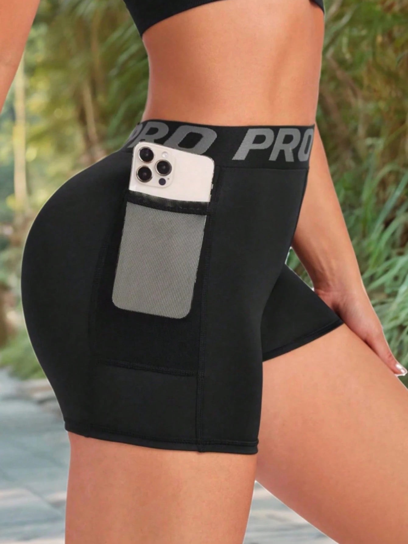(Spring/Summer) Women Sports Yoga Shorts And Leggings, Suitable For Spring And Summer Wear Black