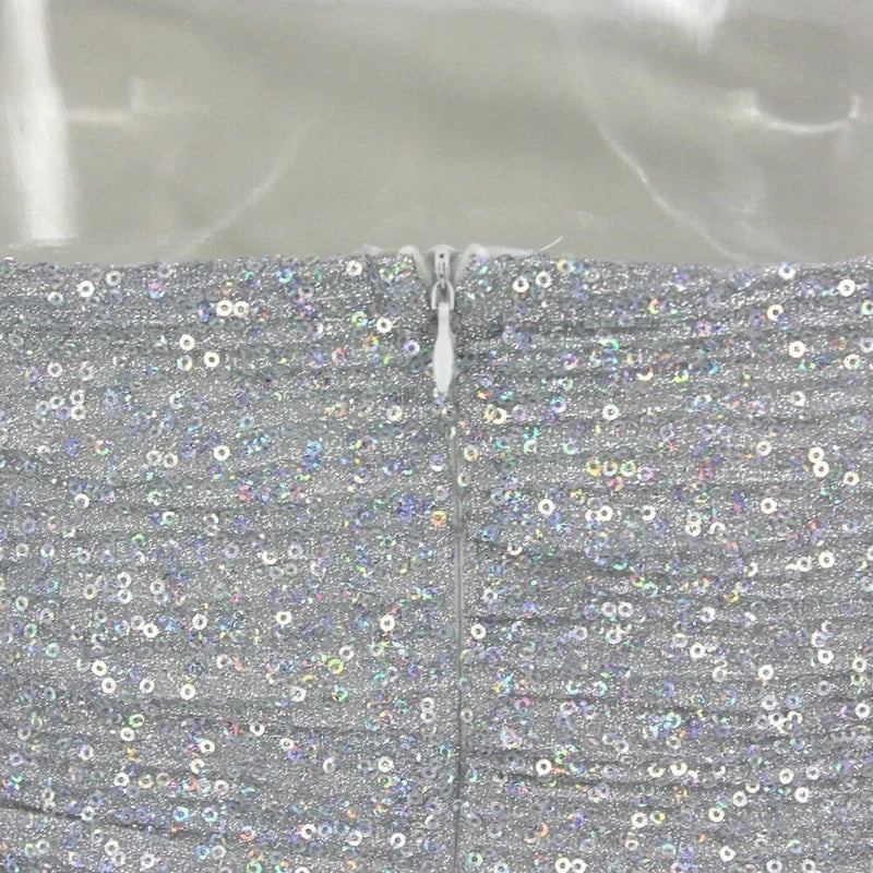 Strapless Silver Grey Short Homecoming Dress With Side Ruffles Party Dresses, AST1191