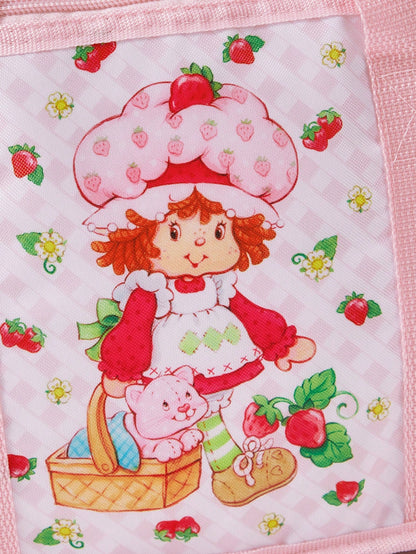 Strawberry Shortcake X 1 Pc Cute Strawberry Printed RPET Thermal Insulated Lunch Bag,Keeps Food Warm Or Cold, Picnic Bag, Large Capacity, Can Hold Lunch Boxes And Drinks, Suitable For Picnics, C