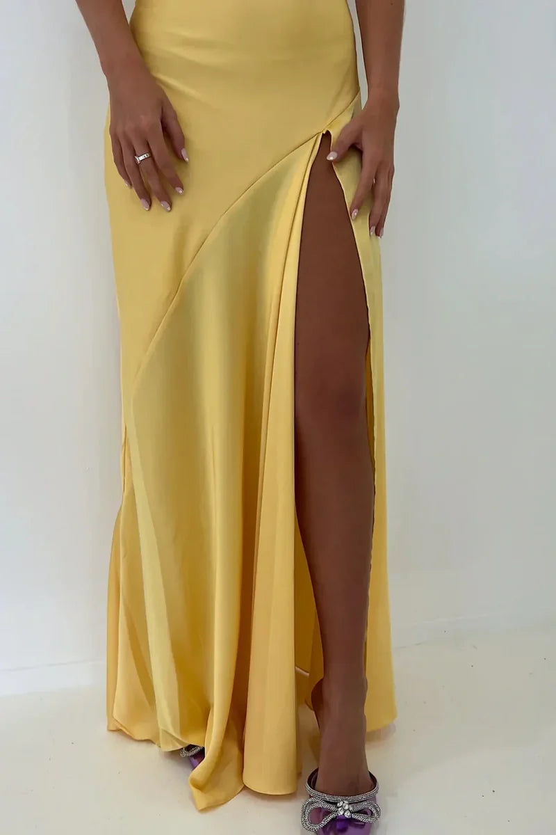 Stylish Sheath Spaghetti Straps Pink Party Dress with Criss Cross Back