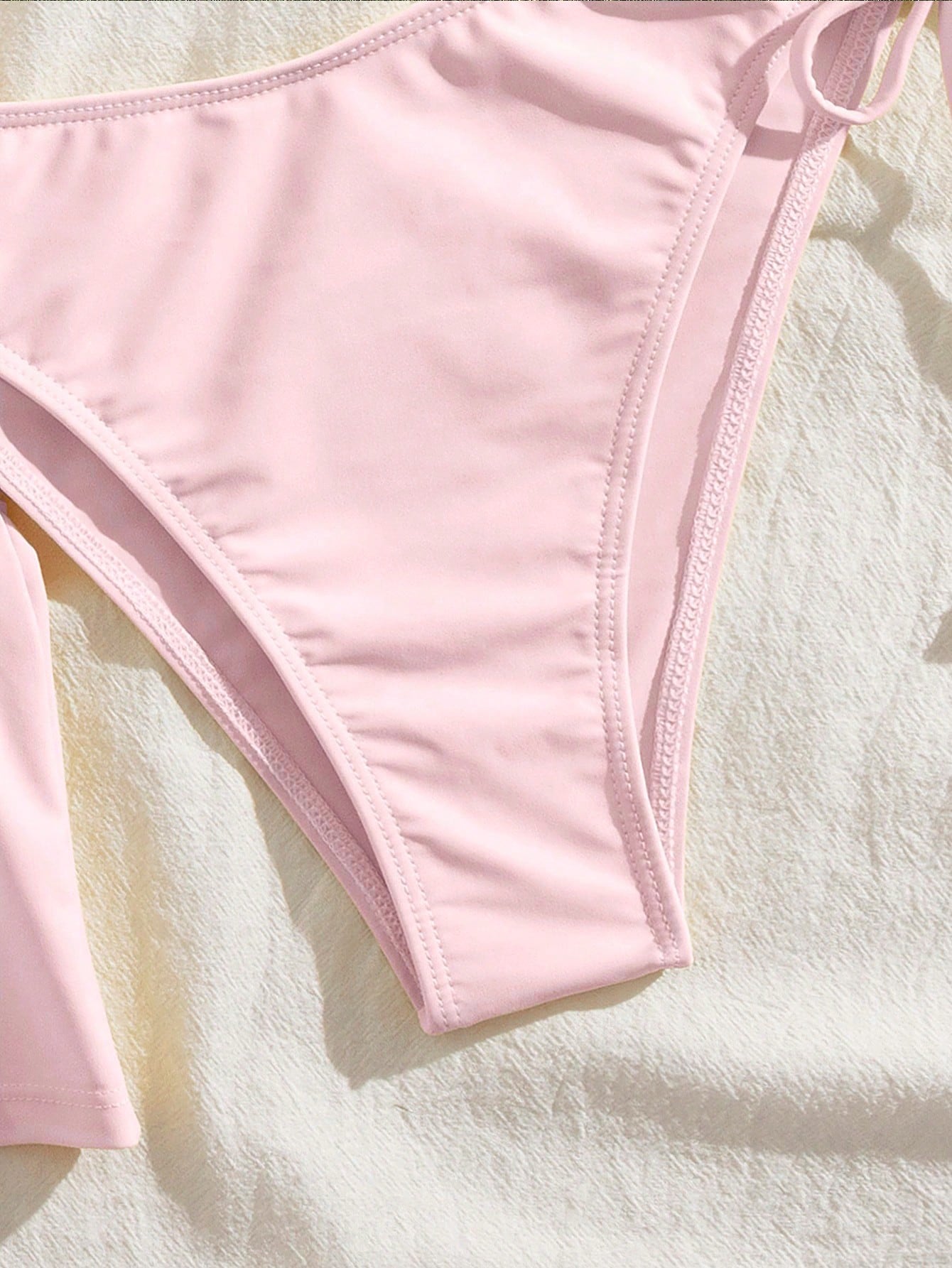 Sultry Sol 3pcs/Set Slimming Solid Color, Sexy, Wave Hem, Ruffle Hem Ruched Short Skirt
