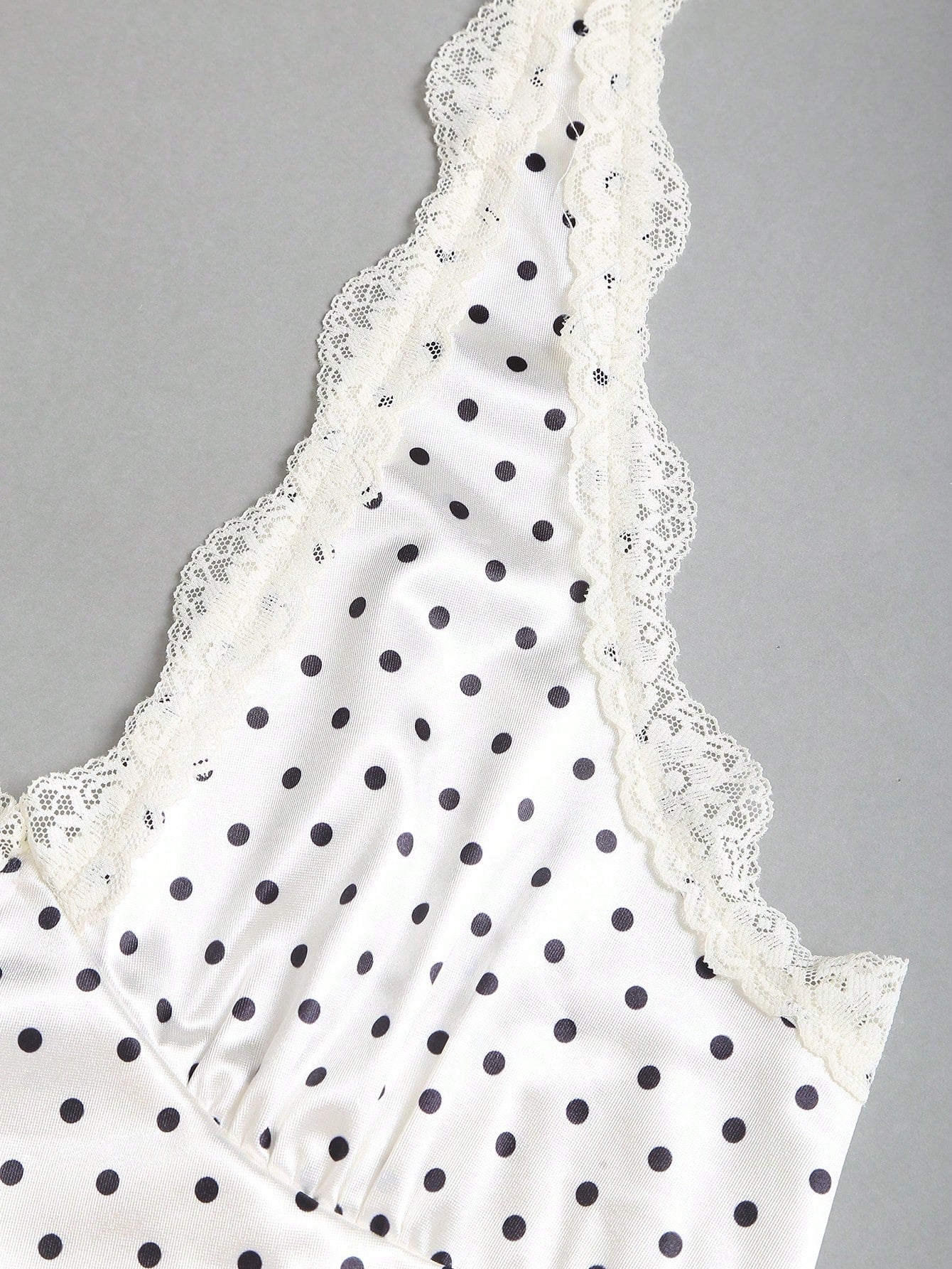 Sweetra Women's Elegant Vintage Polka Dot Satin Dress, Comfortable And Versatile For Beach Vacation, Spring/Summer