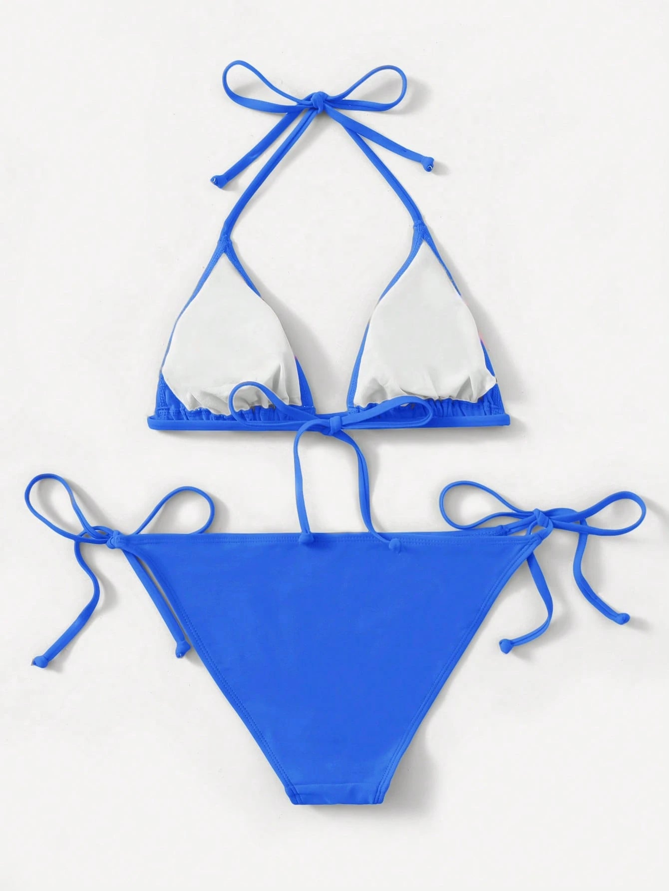 Swim 2025 Solid Color Halter Twist Bikini Swimwear