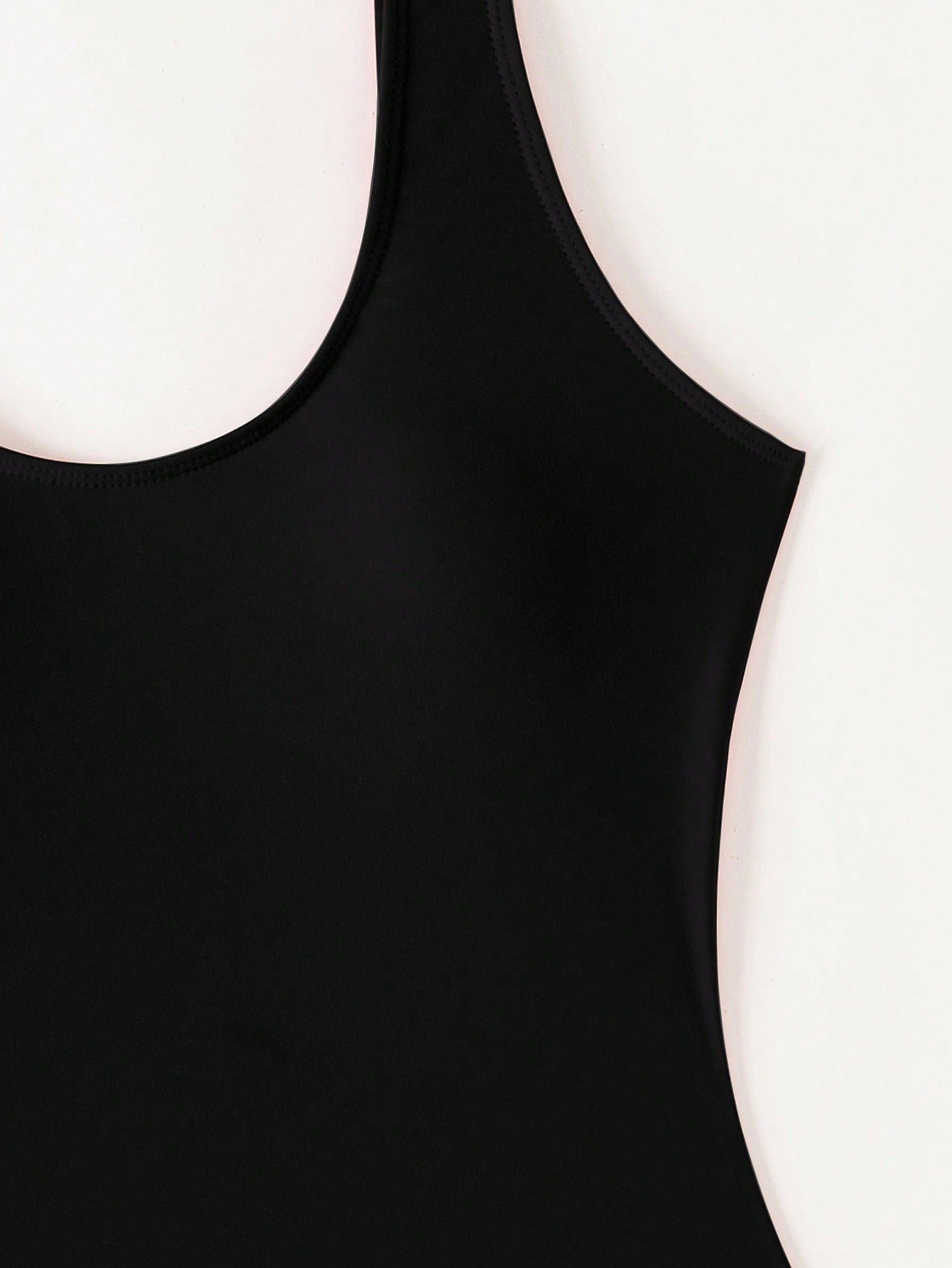 Swim Basics 2025 Women's Solid Color Camisole One-Piece Swimsuit, Vacation For Summer