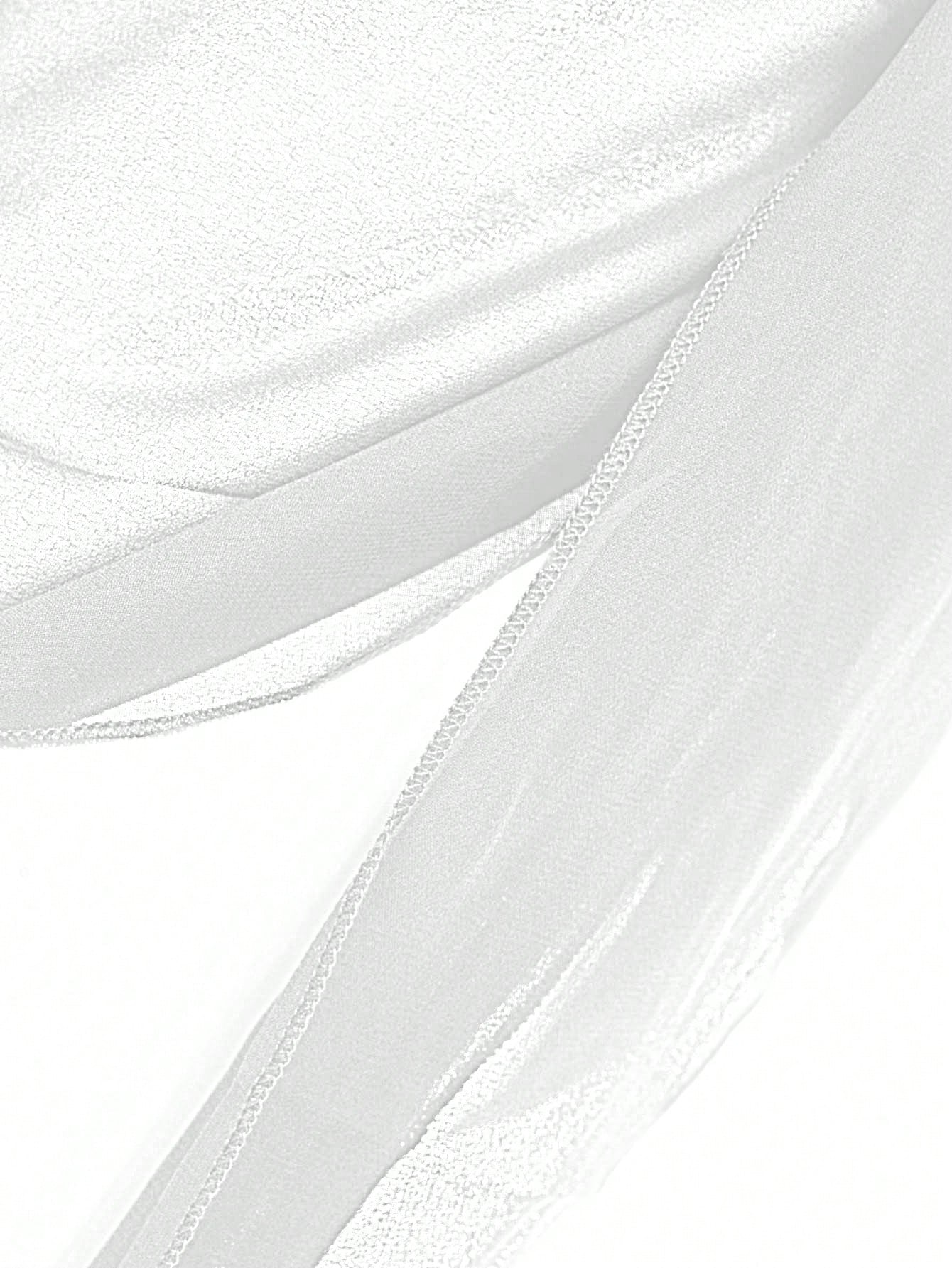 Swim Basics Asymmetrical Hem Sheer Lightweight Beach Cover-Up Skirt With Two Side Ties For Summer Holiday,Summer Beach