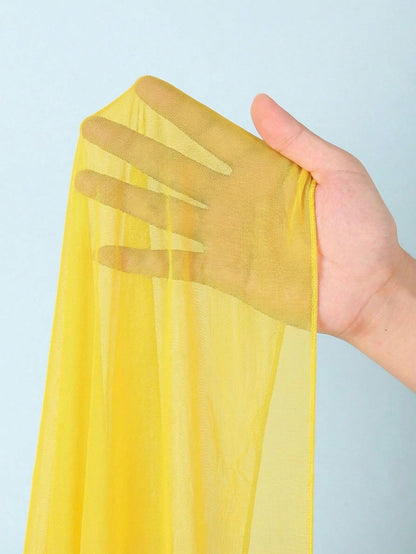 Swim Basics Holiday Beach Vacation Beach Vacation Holiday Yellow Tie-Up Cover-Up Skirt Set Summer Boho Casual