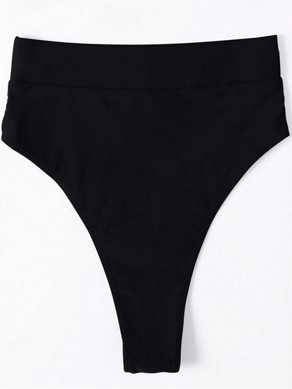 Swim Basics Summer Beach High Waisted Bikini Panty