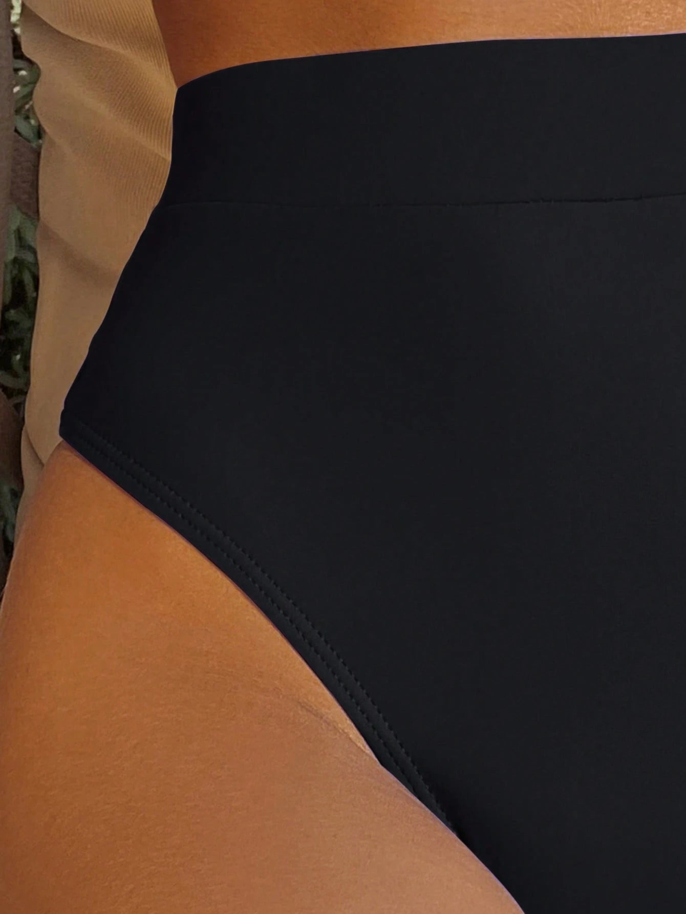 Swim Basics Summer Beach High Waisted Bikini Panty