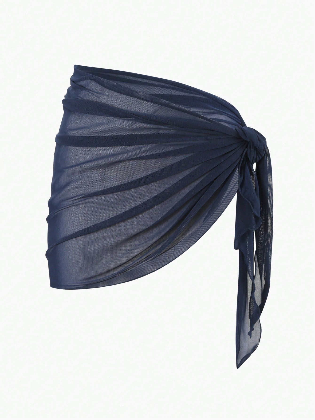 Swim Basics Summer Beach Plain Knot Side Beach Skirt