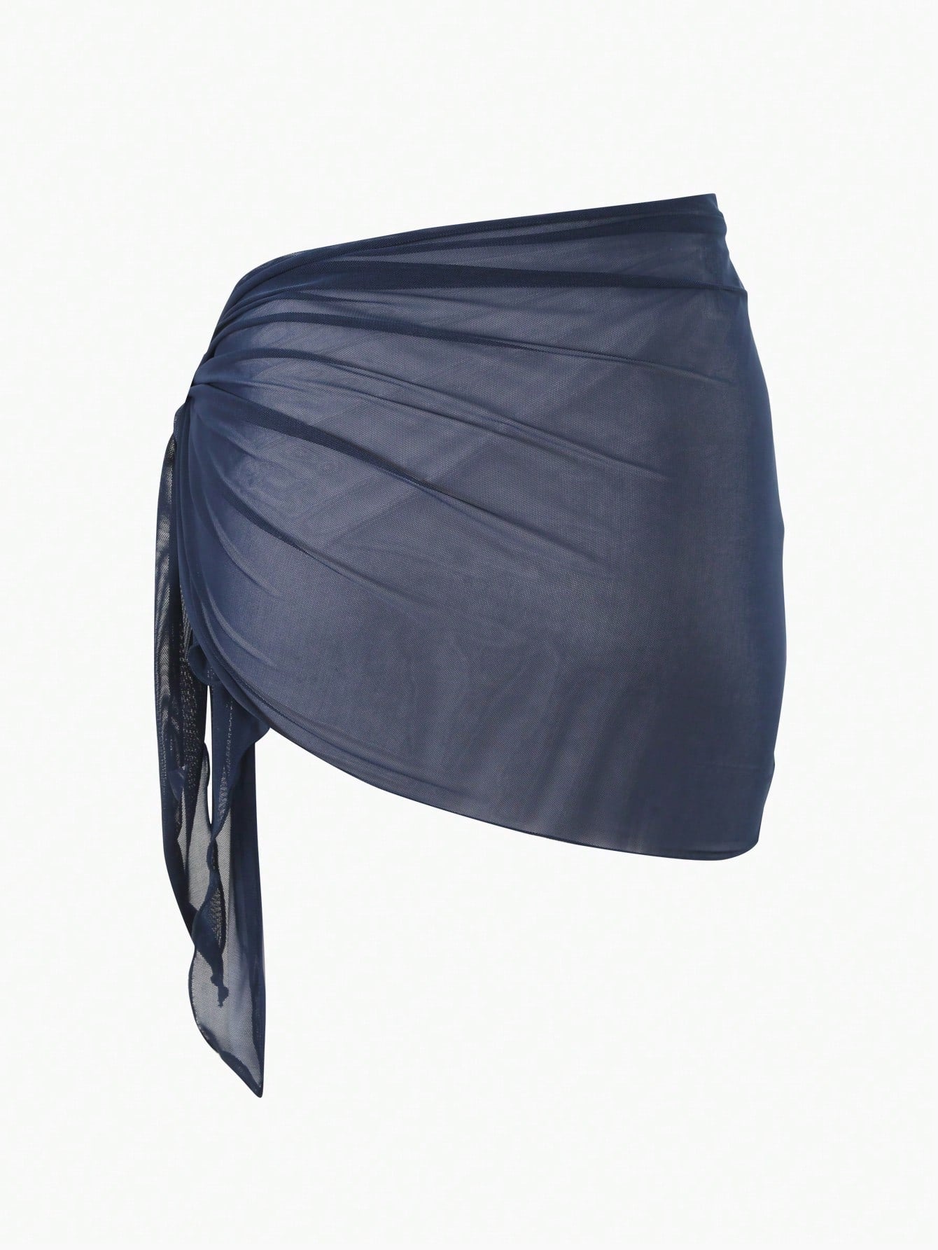 Swim Basics Summer Beach Plain Knot Side Beach Skirt