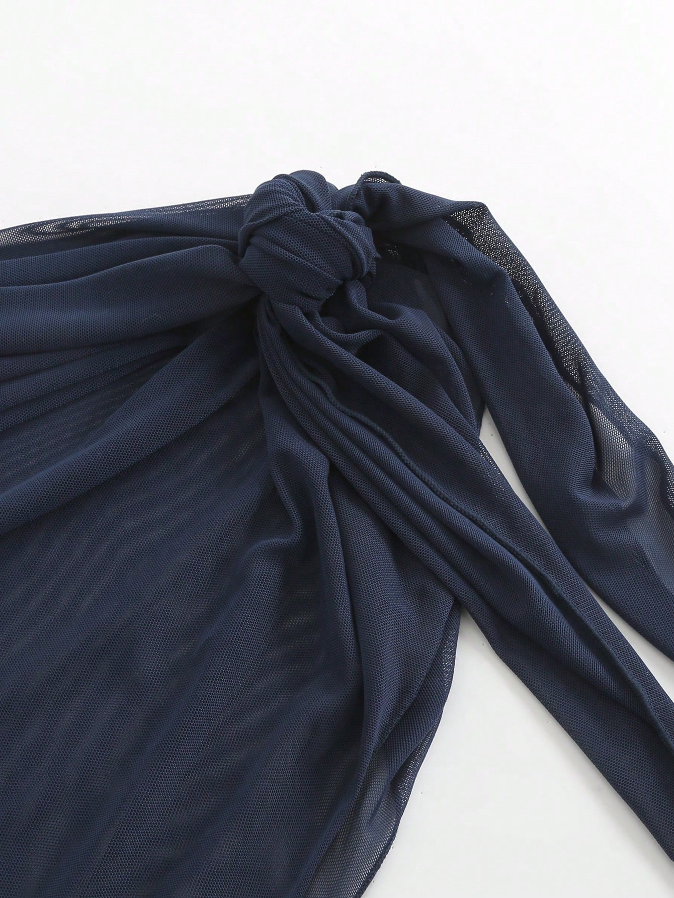 Swim Basics Summer Beach Plain Knot Side Beach Skirt