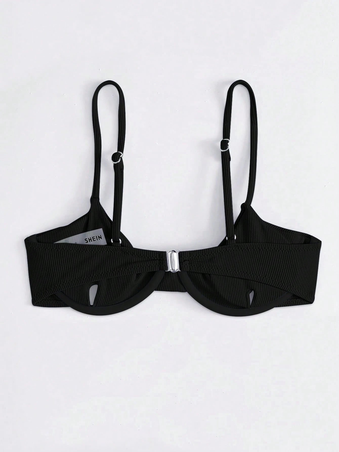 Swim Basics Summer Beach Rib Underwire Bikini Top