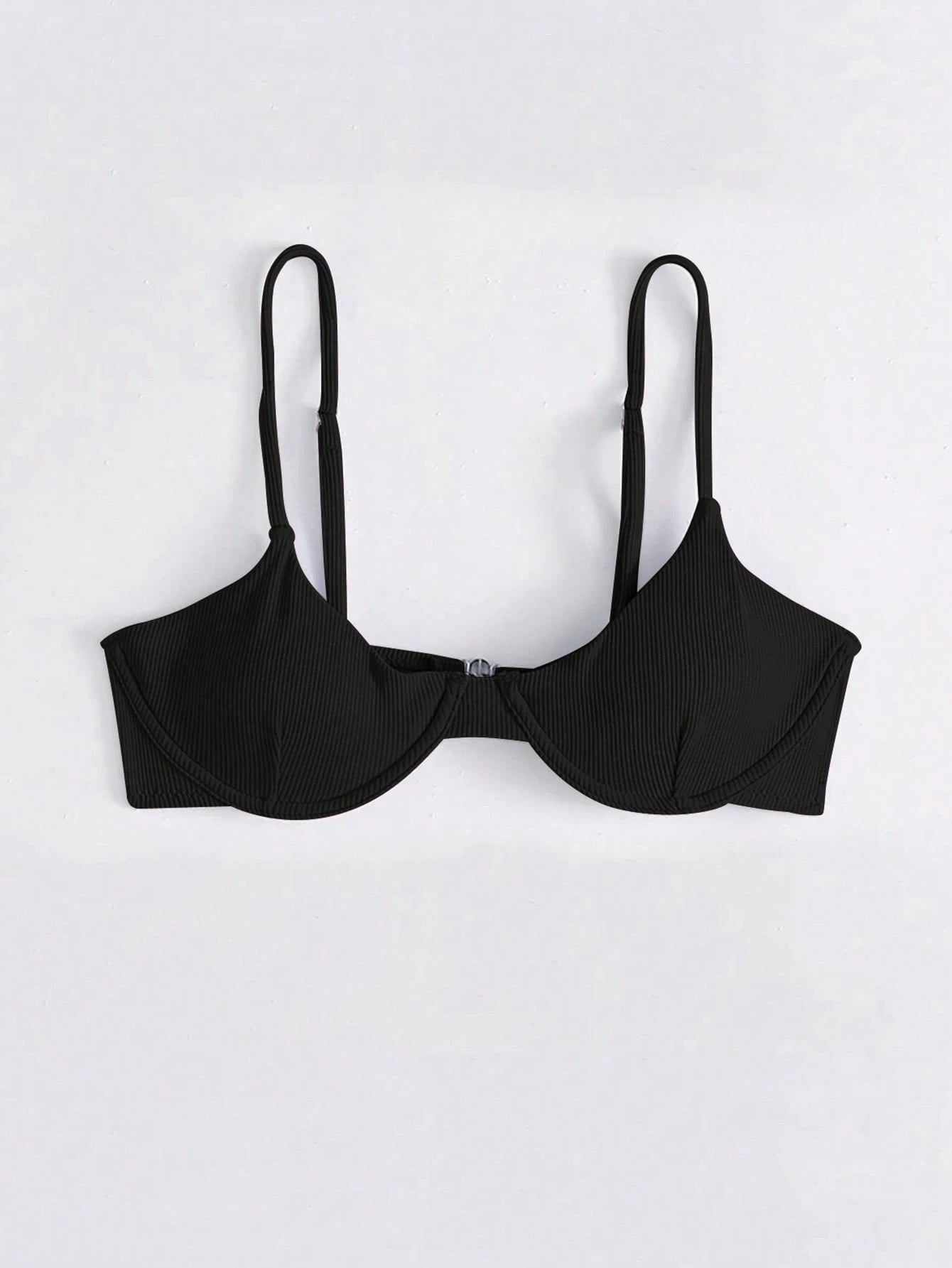Swim Basics Summer Beach Rib Underwire Bikini Top