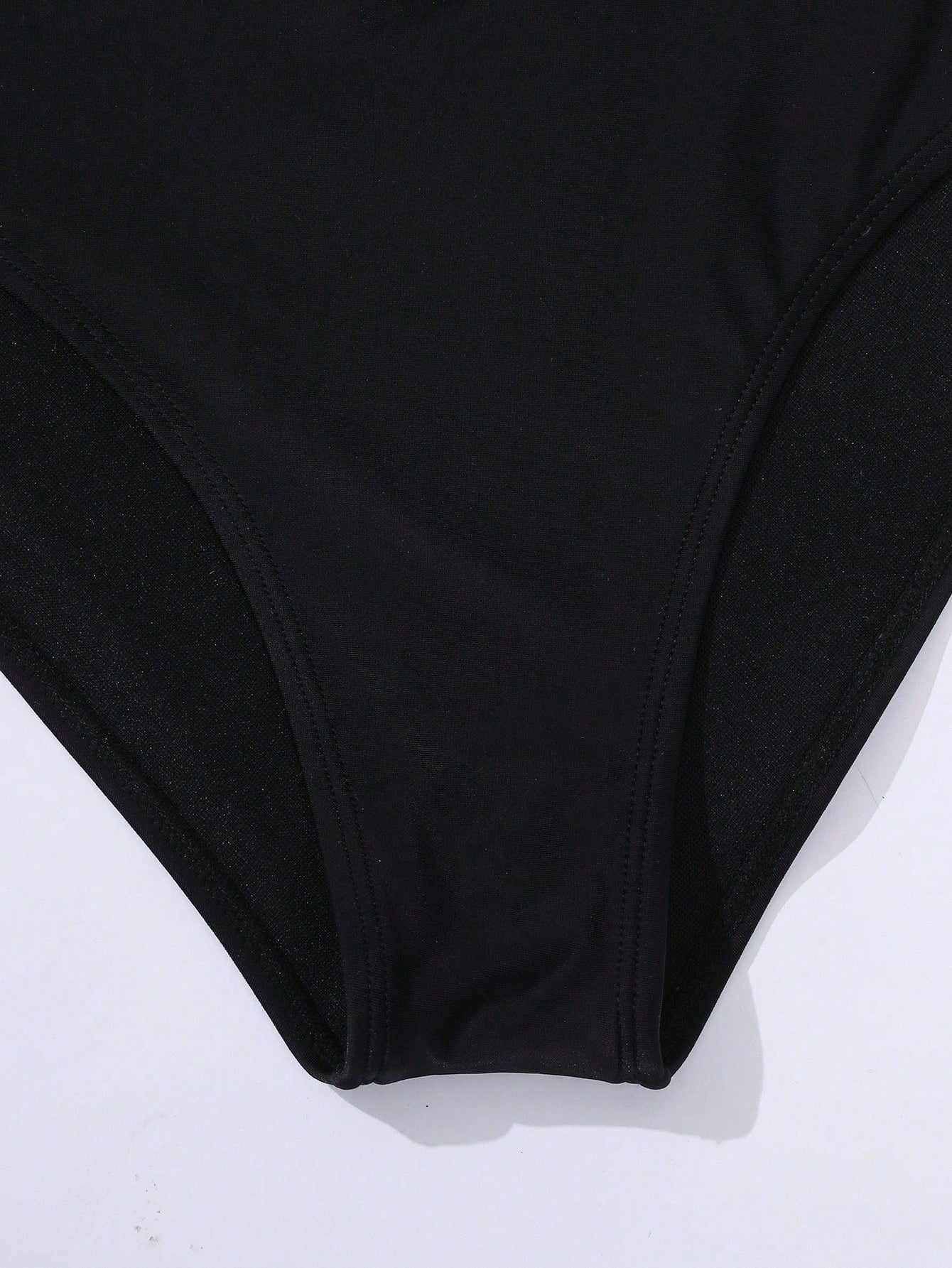 Swim Basics Summer Beach Solid Bikini Set Crisscross Tie Back Bra & Overlap High Waisted Bottom 2 Piece Bathing Suit