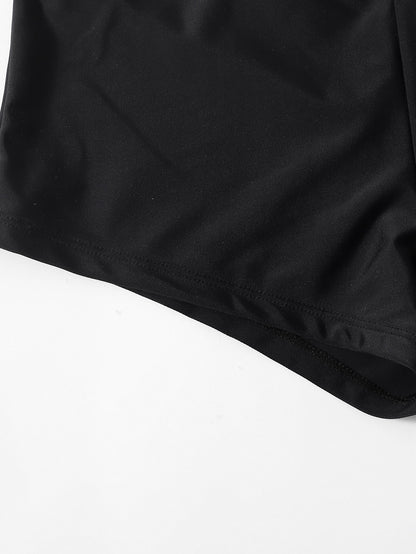 Swim Basics Summer Beach Solid Bikini Shorts