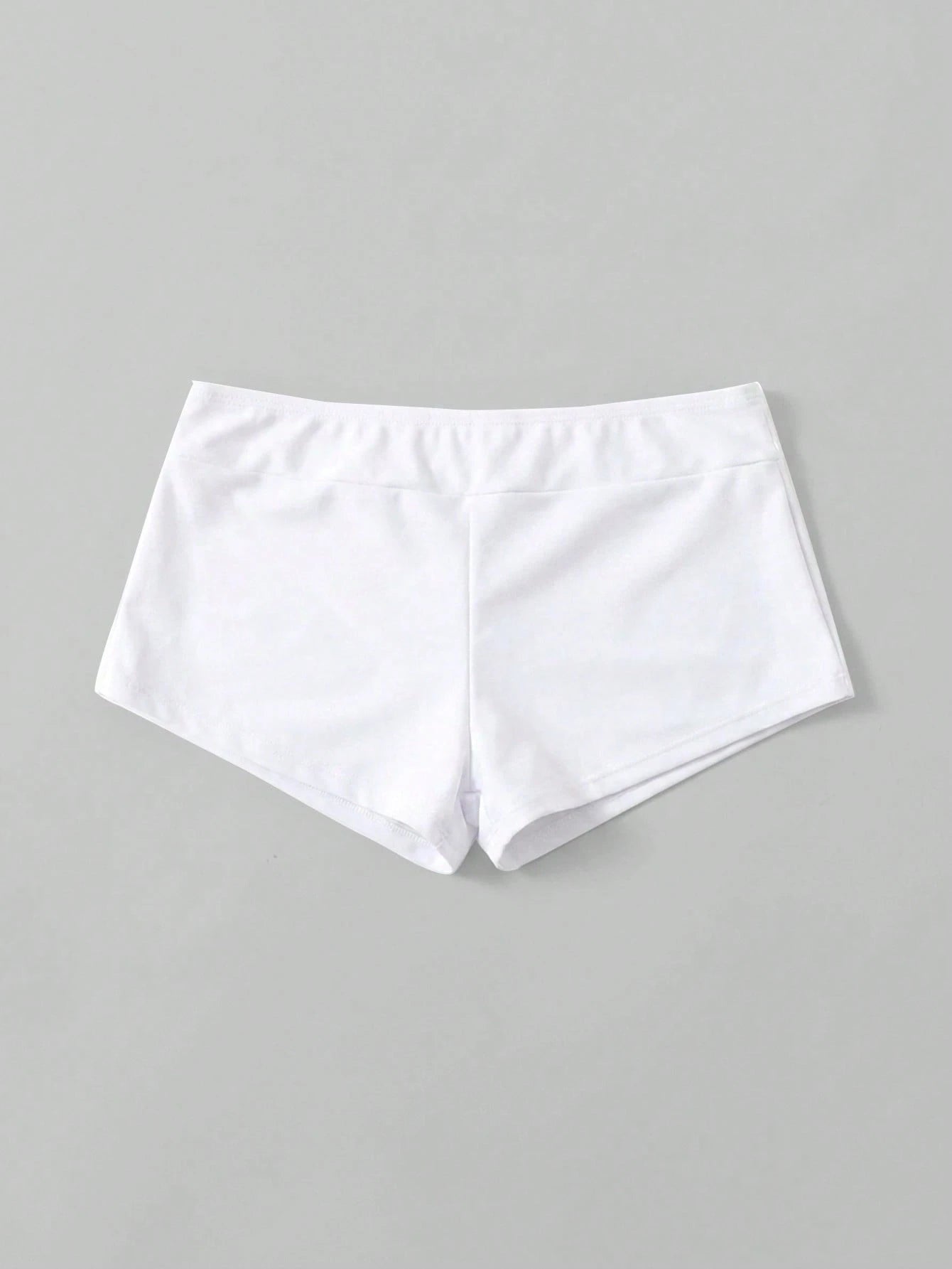 Swim Basics Summer Beach Solid Bikini Shorts