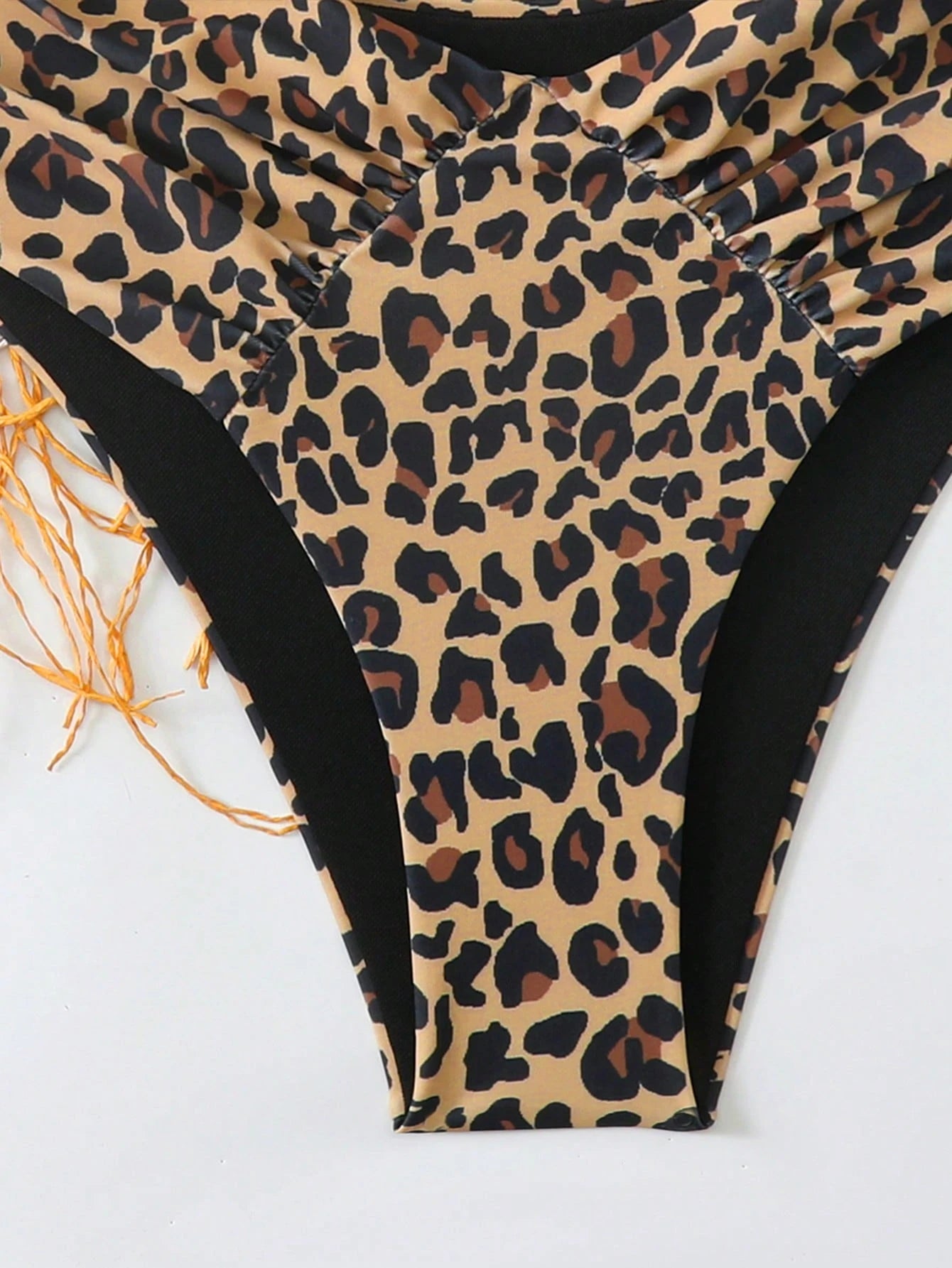 Swim Basics Women's Leopard Print Bikini Bottom, Sexy Swimwear