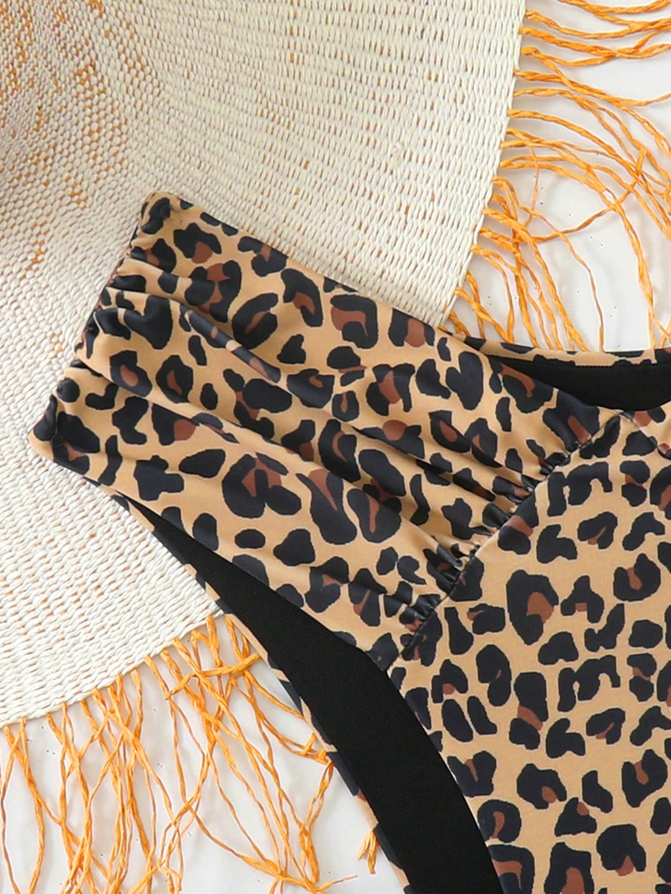 Swim Basics Women's Leopard Print Bikini Bottom, Sexy Swimwear