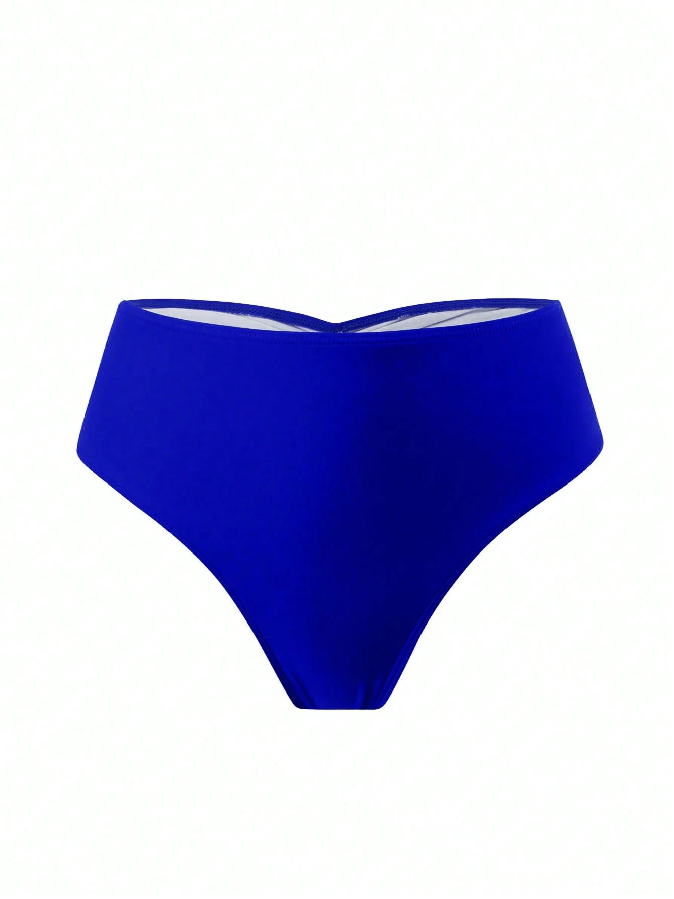 Swim Basics Women's Solid Color Ruched Bikini Bottom, Suitable For Beach, Vacation