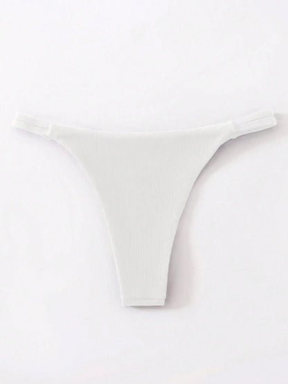 Swim Basics Women's Solid Color Sexy Bikini Bottom For Summer Beach For Holiday, Date