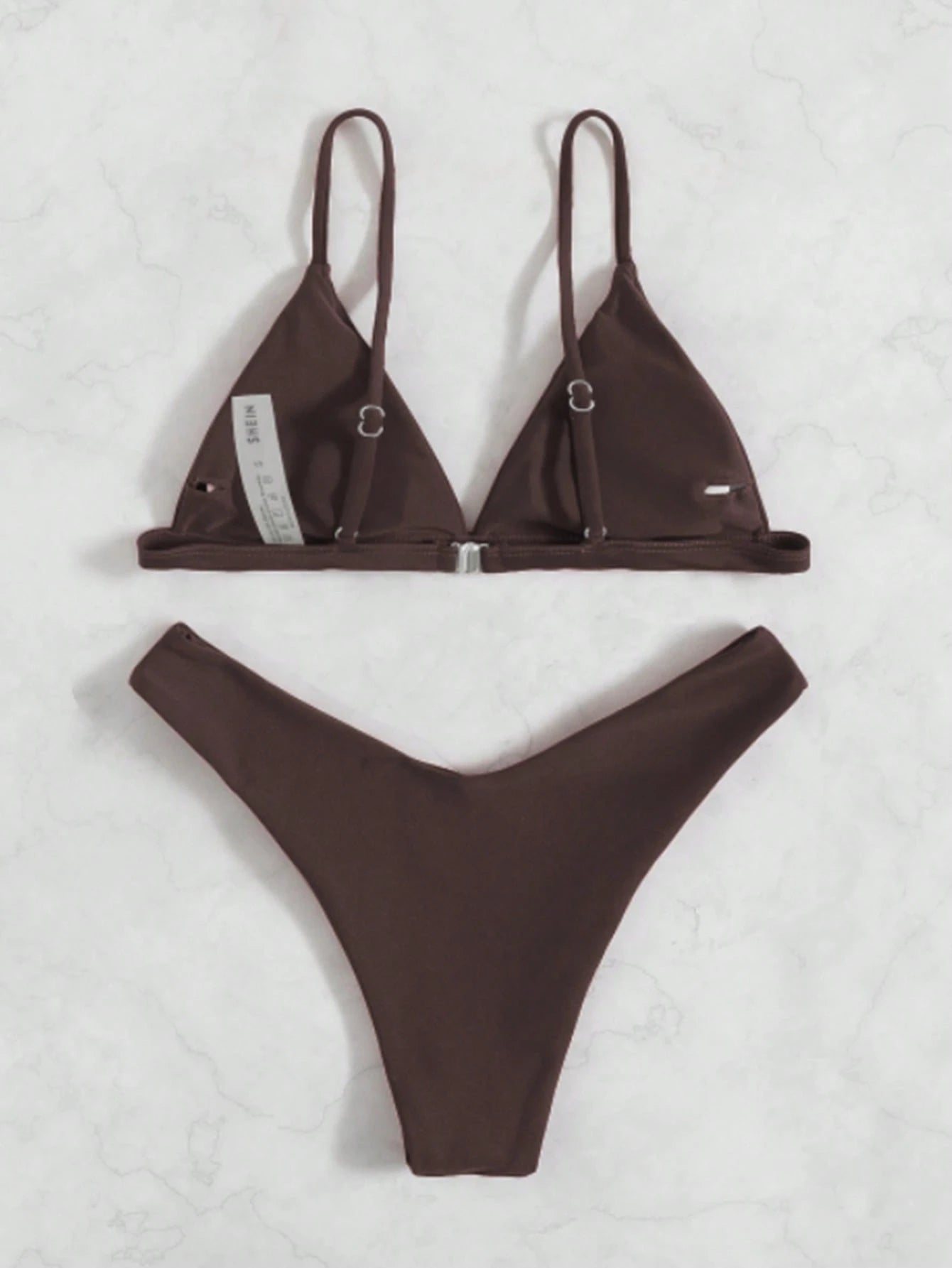 Swim Basics Women's Solid Color Sexy Bikini Swimsuit Set, Summer Beach