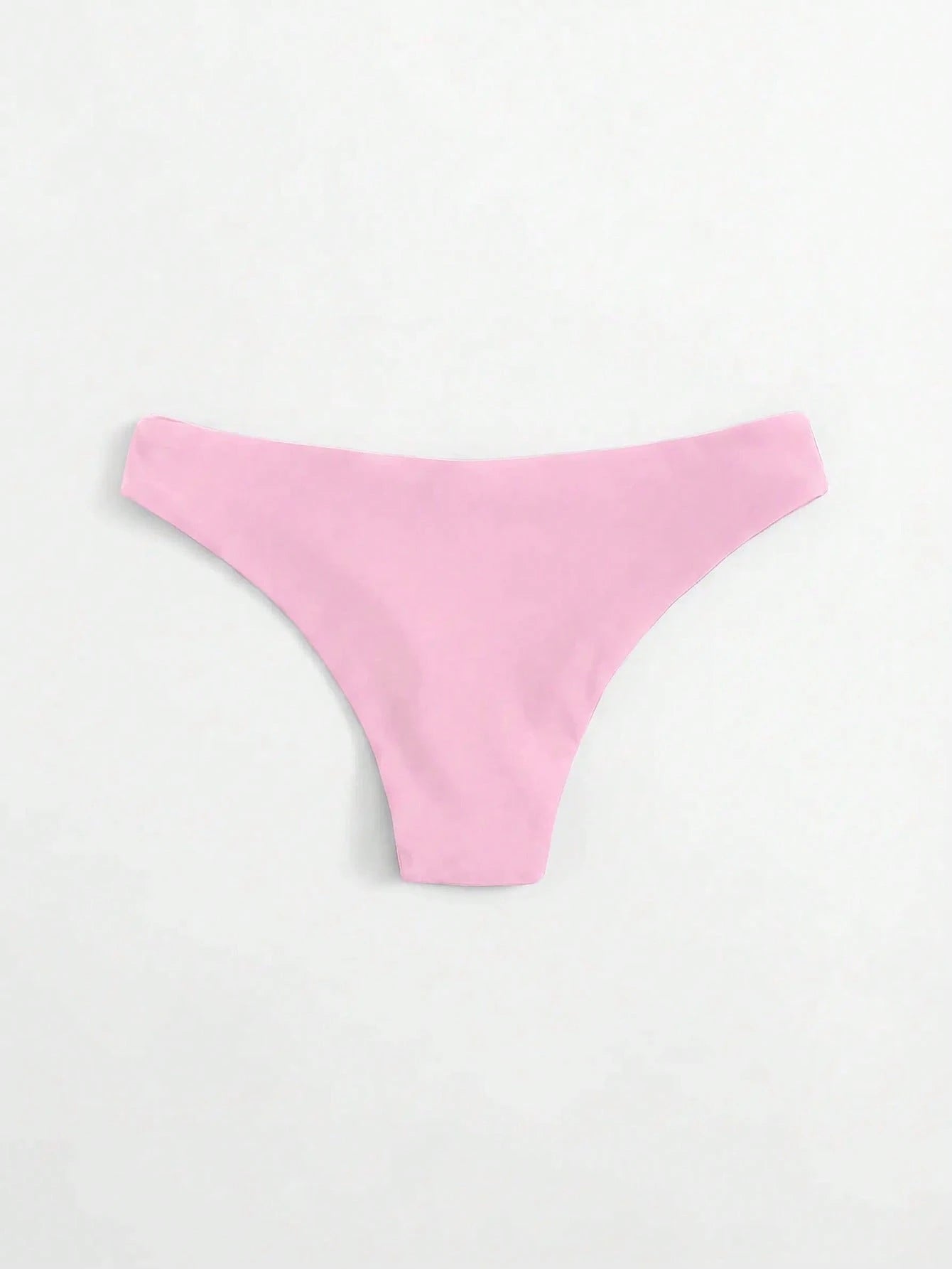 Swim Basics Women's Summer Beach Solid Color Casual Bikini Bottoms