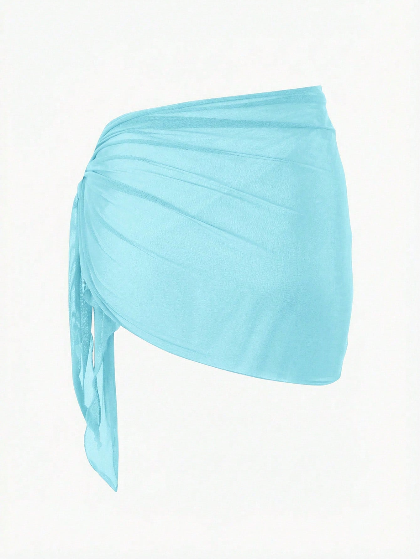 Swim Basics Women's Vacation Casual Solid Color Cover-Up Skirt